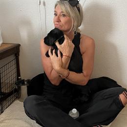 "Juliet and her future pup (Kasey/Katie litter)" Giant Schnauzer Puppies from Giant Strides Giants