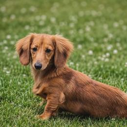 Arendelle- AKC Import Lines - Red female Dachshund puppy in Coweta, Oklahoma from Sunnyside Dachshunds