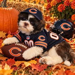 Teddy - Liver and white male Shih Tzu puppy in Cook County, Illinois from My Tzu Crew