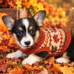 Reba - Black and white female Cardigan Welsh Corgi puppy in Kerens, West Virginia from Leather & Lace