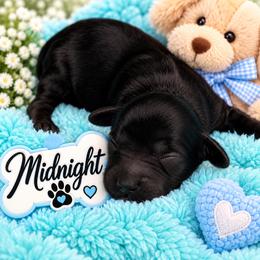 Midnight - Black male Shihpoo puppy in Cooper City, Florida from Jenny La Bone