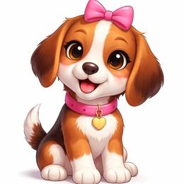 Dolly - Black tan and white female Beagle puppy in Jerome, Missouri from Beam's Beagles