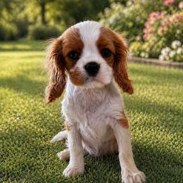 Frannie - Blenheim female Cavalier King Charles Spaniel puppy in Shepherdsville, Kentucky from Cavalierkentuckypride