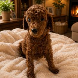 Nova - Red  female Poodle puppy in Mount Vernon, Illinois from AMC Poodles