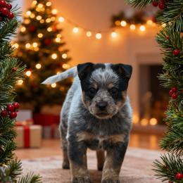 Ridge 3500 - Blue speckled male Australian Cattle Dog puppy in Kalispell, Montana from BTR Australian Cattle Dogs
