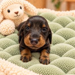 Kiara - AKC - Blue and tan female Dachshund puppy in Omaha, Nebraska from Colorful Dachshunds