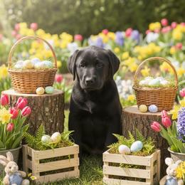 Girl 1 - Black female Labrador Retriever puppy in Archer Lodge, North Carolina from Archer Lodge Labradors