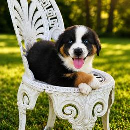 Stripes - Black tri-color male Australian Shepherd puppy in Silex, Missouri from Small Town Aussies