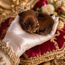 Dark Cherry - Red female Shih Tzu puppy in Port Orchard, Washington from Buttons N Bows