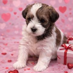 Prosecco - Black and white male Shorkie puppy in Delta, Colorado from SATA Kennels