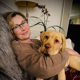 Sprout-Red Collar - Yellow male Labrador Retriever puppy in Penn Valley, California from Pleasant Valley Creekside Ranch, LLC