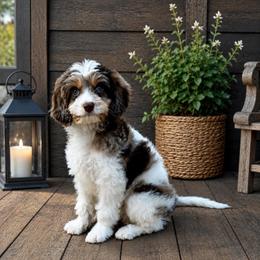 Hayes - Merle male Cavapoo puppy in Huntington, West Virginia from McCloud’s Poodles & Doodles