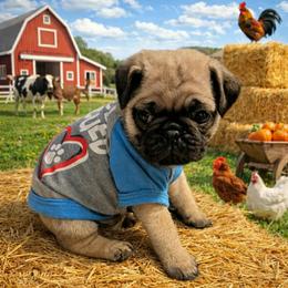 Leo - Fawn male Pug puppy in Winter Haven, Florida from Lisa's Pugalicious Pugs