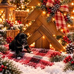 Nora - Black tri female Miniature Australian Shepherd puppy in Romney, West Virginia from South Branch Mini Aussies