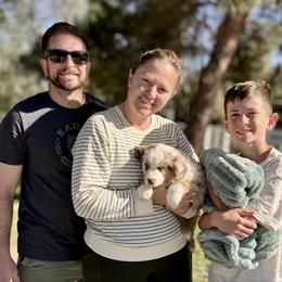 Milo (Buttons) - Red merle male Australian Shepherd puppy in Ramona, California from Blue Moon Aussies