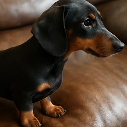 Lydia - Black and tan female Dachshund puppy in Tucson, Arizona from Luna May's daschunds