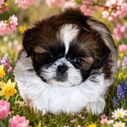 Lucy - Tricolor female Shih Tzu puppy in Claremont, California from Lovable Shih Tzus
