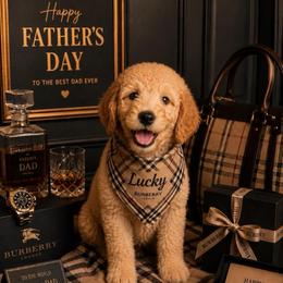 Lucky - Apricot male Goldendoodle puppy in Aurora, Illinois from Chicago Goldendoodles