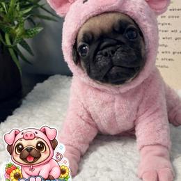 Wilbur - Fawn male Pug puppy in Martville, New York from Hug a Pug LLC