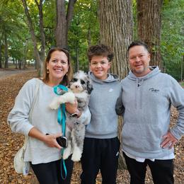 Mint - Merle female Bernedoodle puppy in Shelby, North Carolina from Forever Grateful Doodles