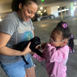 WEDNESDAY CAMILLE Black girl 1 - Black female Pug puppy in Onalaska, Washington from Cupid’s Pugs