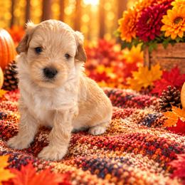 Tater - Cream male Cavapoo puppy in Myrtle Beach, South Carolina from Colorful-K9'S