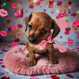 Cami - Red female Dachshund puppy in Alvin, Texas from Cosson's Dachshunds of Alvin