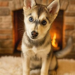 Sophie - Tri-color female Pomsky puppy in Burton, Michigan from Snow Shark Pomskys