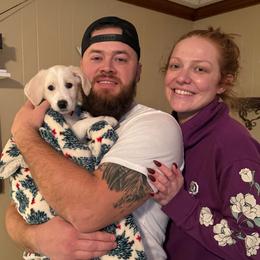 Winifred- Orange Collar - Parti female Assorted Doodle Crosses puppy in Norfolk, Virginia from Móraí’s Doodles
