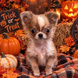 5500Fredrick ( charting 3-4 pounds) - Chocolate blue male Chihuahua puppy in East Syracuse, New York from Blissful’s Chihuahuas