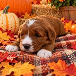 Peppermint Patty - Red  female Goldendoodle puppy in Casselberry, Florida from My Little Doodle