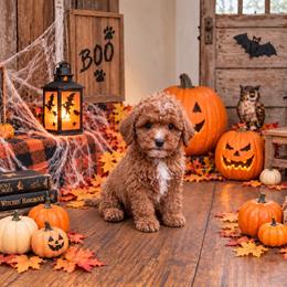 Dash - Red  male Goldendoodle puppy in Roseburg, Oregon from Dbos Furry Friends