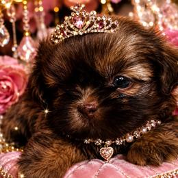 Lexi - Chocolate and tan female Shih Tzu puppy in Detroit, Michigan from Friends4everkennel LLC