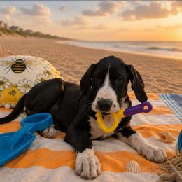 Clementine - Mantle female Great Dane puppy in Brooksville, Florida from Follow My Lead Great Danes