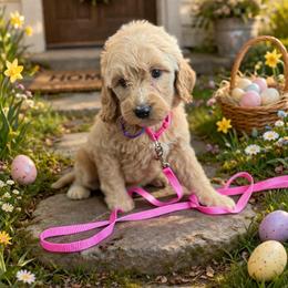 Fishy - Cream female Goldendoodle puppy in Houston, Texas from Were The Mack'Doodles
