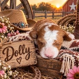 Dolly - Red  female Goldendoodle puppy in Ozark, Missouri from Halo Doodles