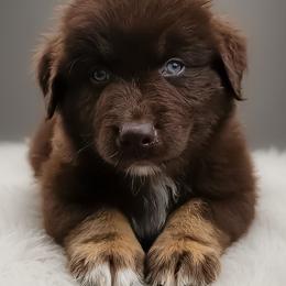 Snickers - Red tri-color male Australian Shepherd puppy in Fultonville, New York from Sandy Aussies & Pomeranians