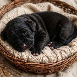 Loki - Black male Labrador Retriever puppy in Peru, Indiana from Harvest Moon Farms - Indiana English Cream Golden Retrievers