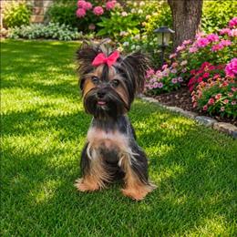 Emberly - Black and tan female Yorkshire Terrier puppy in Greenwood County, South Carolina from TCB Yorkies
