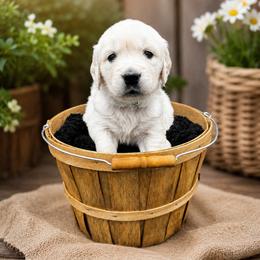 Boy 3 Hoppy - Light golden male Golden Retriever puppy in Angier, North Carolina from Howard's Retrievers
