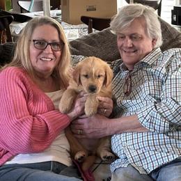 Red   Annie - Dark golden female Golden Retriever puppy in Grant County, Indiana from On The Sunny Side Pavey Farms