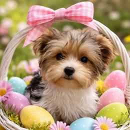 Farah - Parti female Yorkshire Terrier puppy in Belpre, Ohio from Blackwoods Yorkies