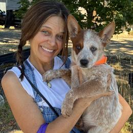 L65-06 - Red mottled male Australian Cattle Dog puppy in Sheridan, Oregon from 6pk Cattledogs