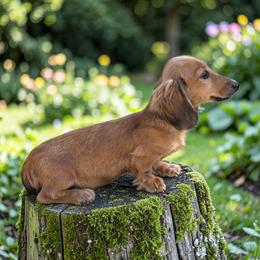AKC Cream Shaded Male 2789 - Sable male Dachshund puppy in Glen St Mary, Florida from Little Pawz, LLC