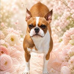 Petra - Red female Boston Terrier puppy in San Antonio, Texas from JT Bostons