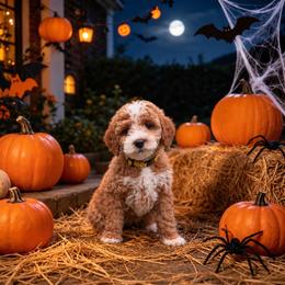 Duke - Red  male Goldendoodle puppy in Roseburg, Oregon from Dbos Furry Friends