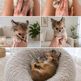 Ollie 5000 - Chocolate sabled fawn male Chihuahua puppy in Miami, Florida from Natalias Tiny Puppies