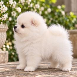 Prince - White male Pomeranian puppy in Grand Prairie, Texas from D’ Pomlovers