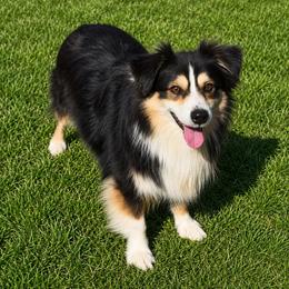 Shiner- BET Producer - Black tri male Miniature Australian Shepherd puppy in Guthrie, Oklahoma from Raised Right Pups