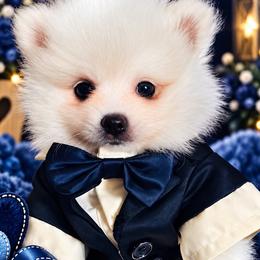 Theodor - White male Pomeranian puppy in St. Louis, Missouri from Saint Louis Pomeranian babies